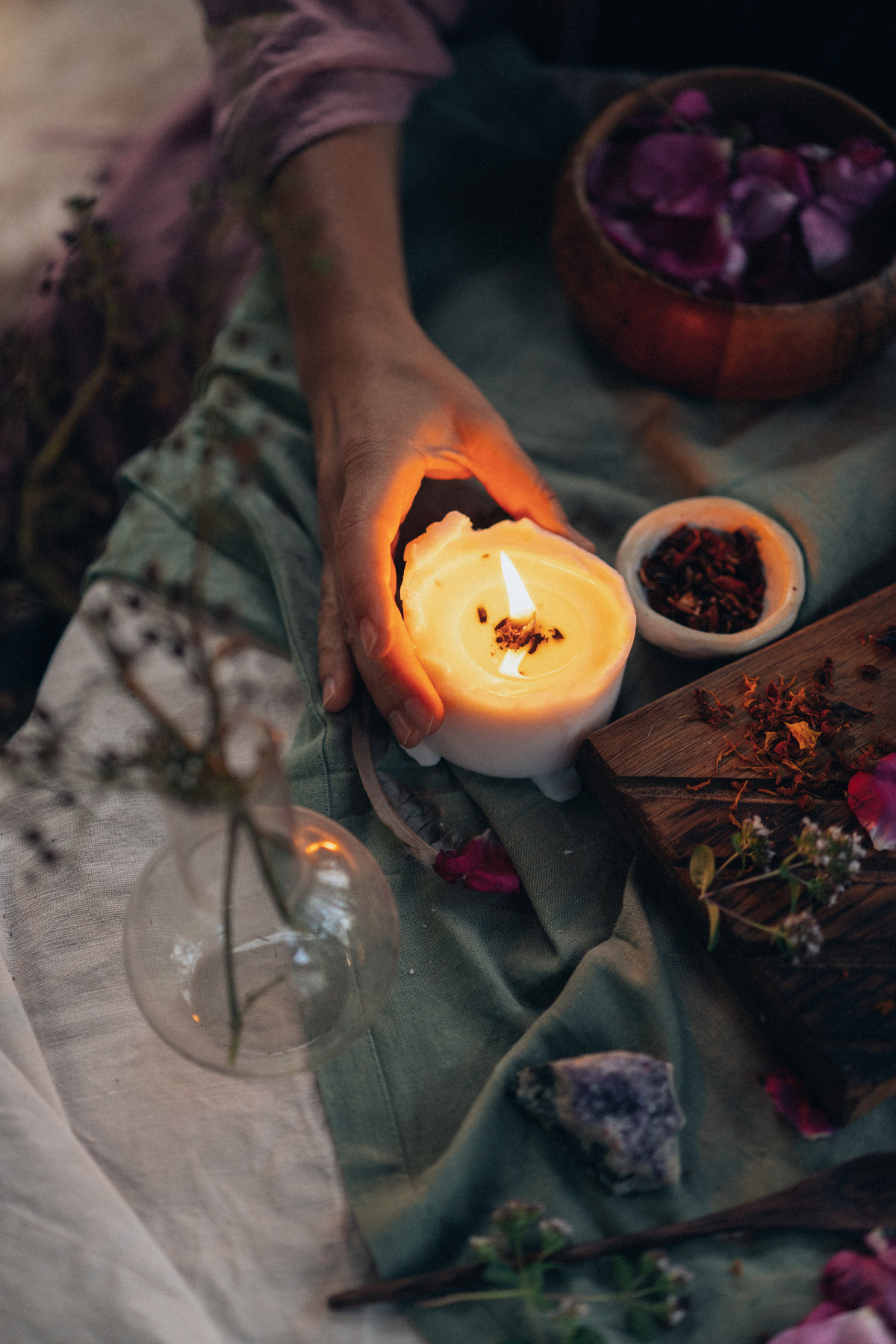 Woman with Lighted Candle